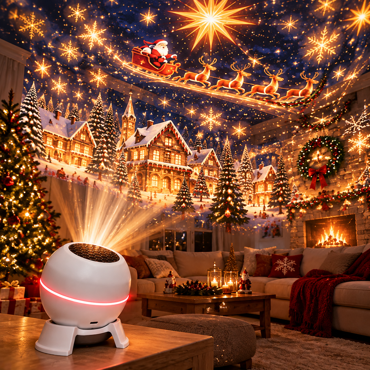 Christmas projector as a festive family gift