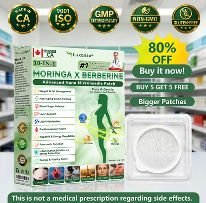 𝐎𝐟𝐟𝐢𝐜𝐢𝐚𝐥 𝐒𝐭𝐨𝐫𝐞 |🍁𝑳𝒖𝒙𝒂𝒓𝒊𝒔e® Moringa & Berberine 10-in-1 Nano Microneedle Patch 📢 (Just once a Day, Visible changes s in 7 Days) ✅ 𝐅𝐨𝐫 𝐨𝐛𝐞𝐬𝐢𝐭𝐲, 🅛🅞🅞🅢🅔 🅢🅚🅘🅝,𝐝𝐢𝐚𝐛𝐞𝐭𝐞𝐬, 𝐬𝐥𝐞𝐞𝐩 𝐚𝐩𝐧𝐞𝐚, 𝐣𝐨𝐢𝐧𝐭 𝐢𝐬𝐬𝐮𝐞𝐬, 𝐚𝐧𝐝 𝐦𝐨𝐫𝐞