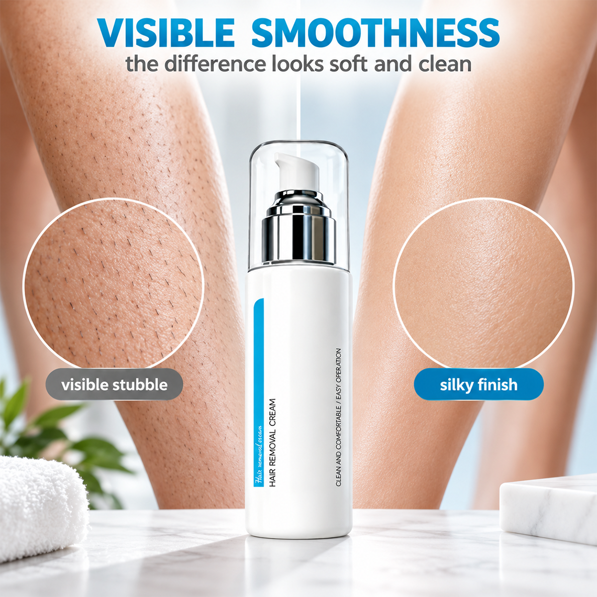 ❄️🎁 Ice‑Cooling Hair Removal Cream – Gentle for Sensitive Skin ✨