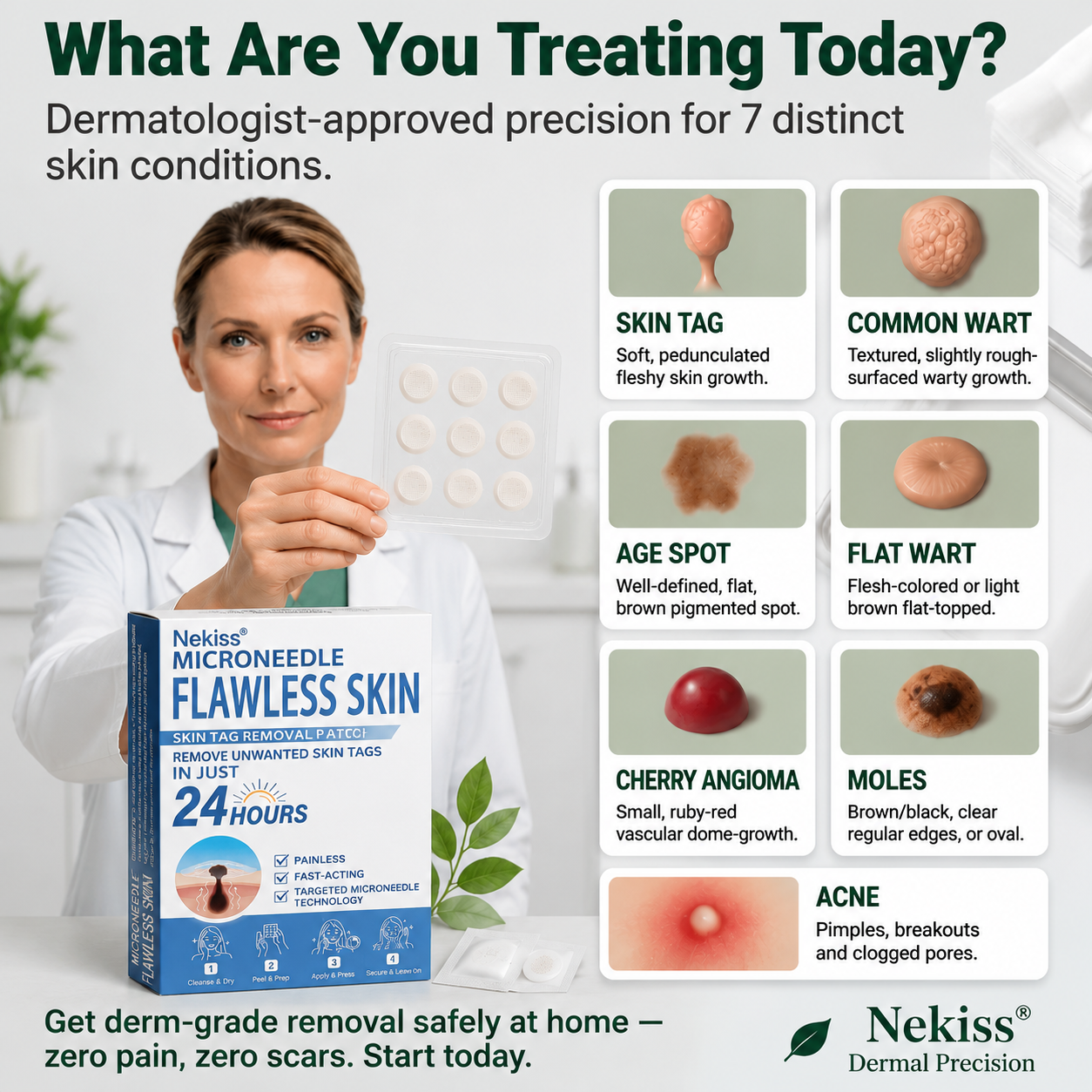 𝑵𝐞𝒌𝐢𝐬𝐬® 🌎 𝐁𝐨𝐭𝐚𝐧𝐢𝐜𝐚𝐥 𝐌𝐢𝐜𝐫𝐨𝐧𝐞𝐞𝐝𝐥𝐞 𝐇𝐲𝐝𝐫𝐨𝐜𝐨𝐥𝐥𝐨𝐢𝐝 𝐏𝐚𝐭𝐜𝐡 (𝐅𝐨𝐫 𝐒𝐤𝐢𝐧 𝐓𝐚𝐠𝐬, 𝐒𝐦𝐚𝐥𝐥 𝐒𝐤𝐢𝐧 𝐆𝐫𝐨𝐰𝐭𝐡𝐬, 𝐖𝐚𝐫𝐭𝐬, 𝐌𝐨𝐥𝐞𝐬, 𝐀𝐠𝐞 𝐒𝐩𝐨𝐭𝐬 & 𝐏𝐢𝐠𝐦𝐞𝐧𝐭𝐚𝐭𝐢𝐨𝐧 𝐂𝐨𝐧𝐜𝐞𝐫𝐧𝐬)