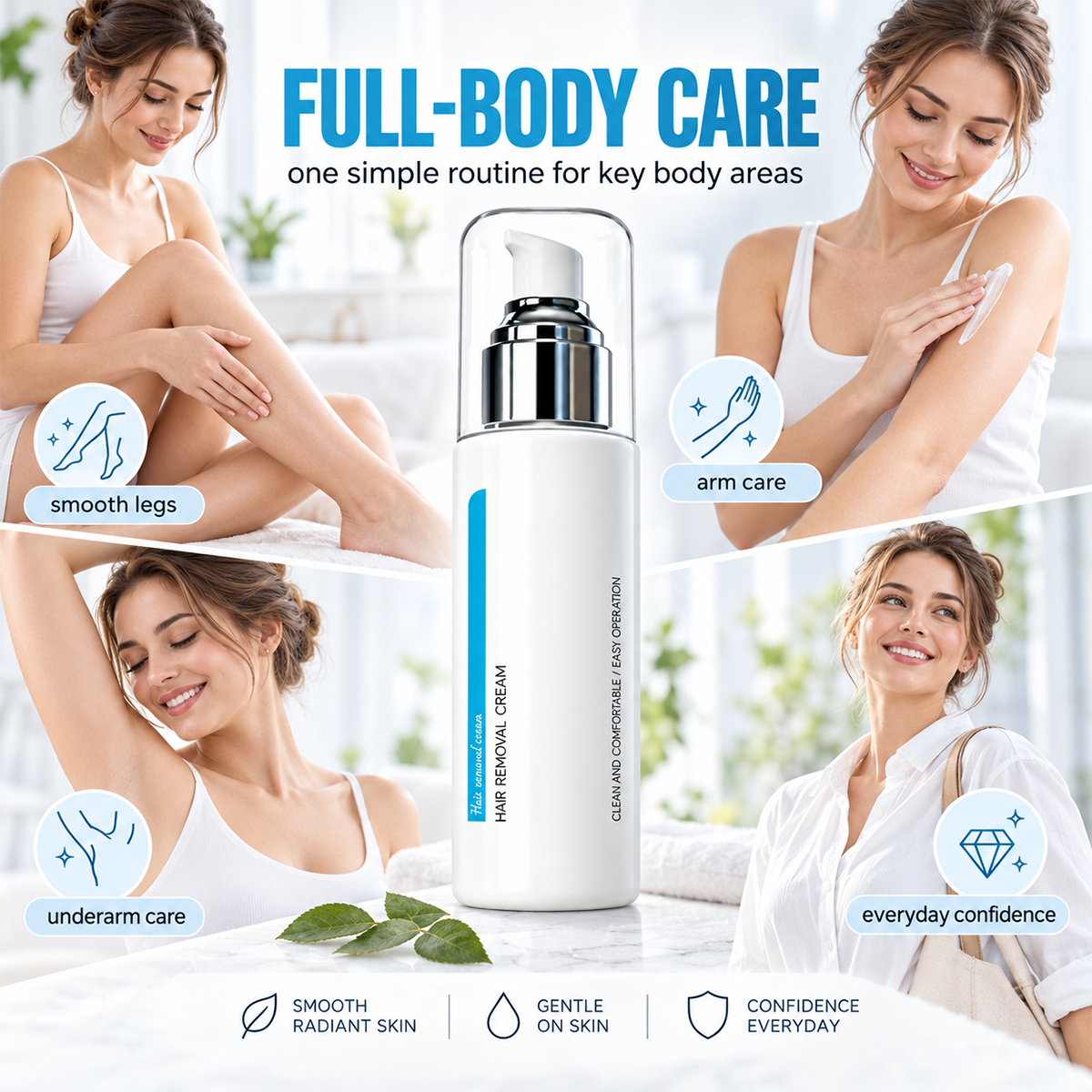 ❄️🎁 Ice‑Cooling Hair Removal Cream – Gentle for Sensitive Skin ✨